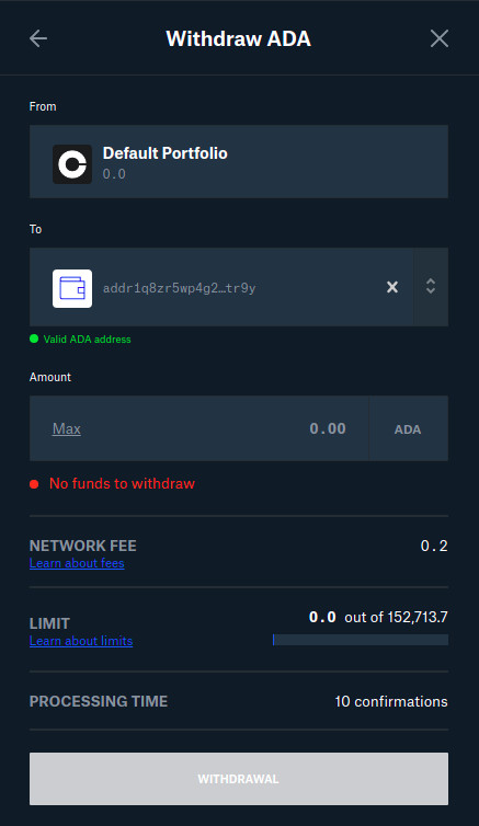 Coinbase Pro Withdraw